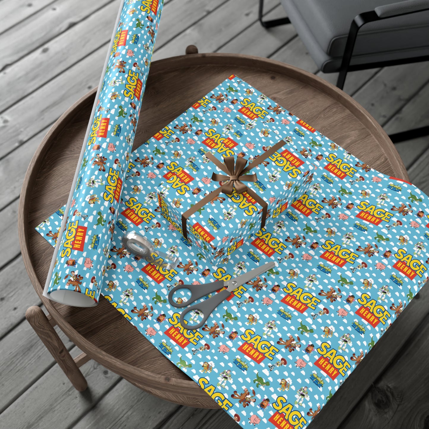 Custom Toy Story Wrapping Paper