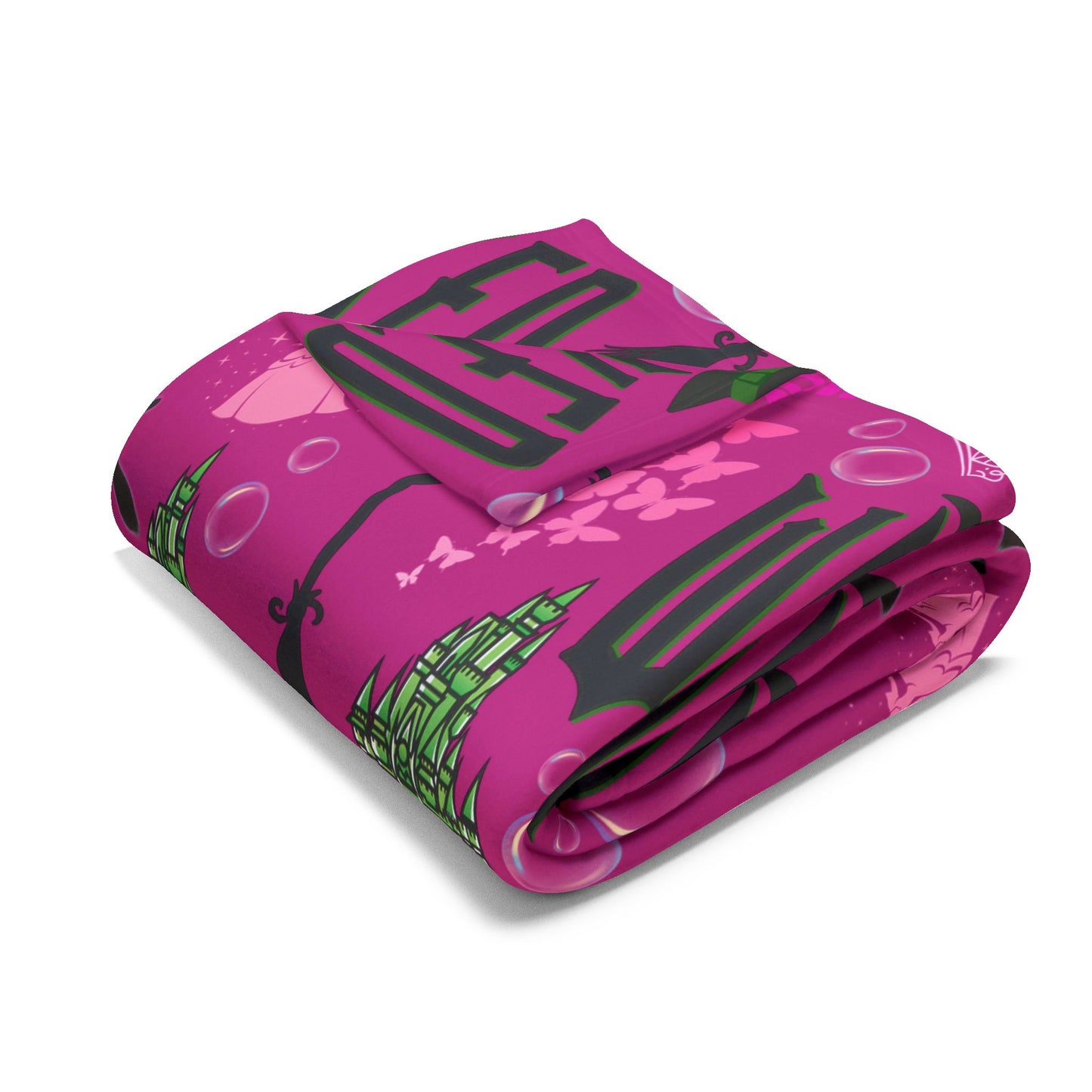 Pink Wicked Inspired Blanket