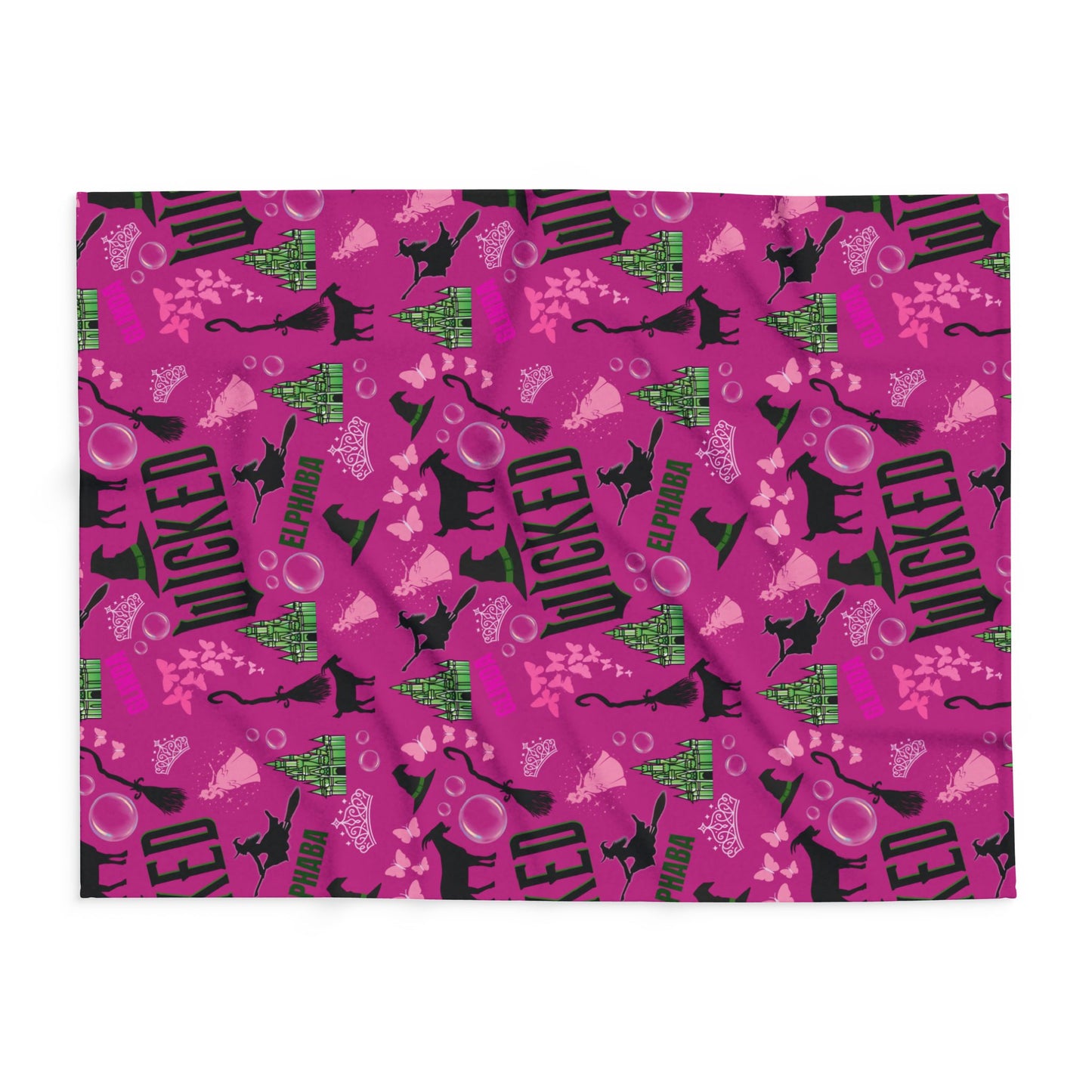 Pink Wicked Inspired Blanket