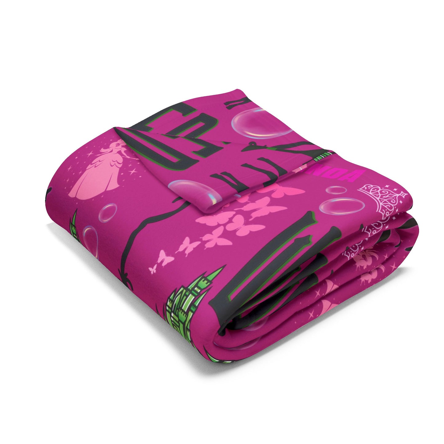 Pink Wicked Inspired Blanket