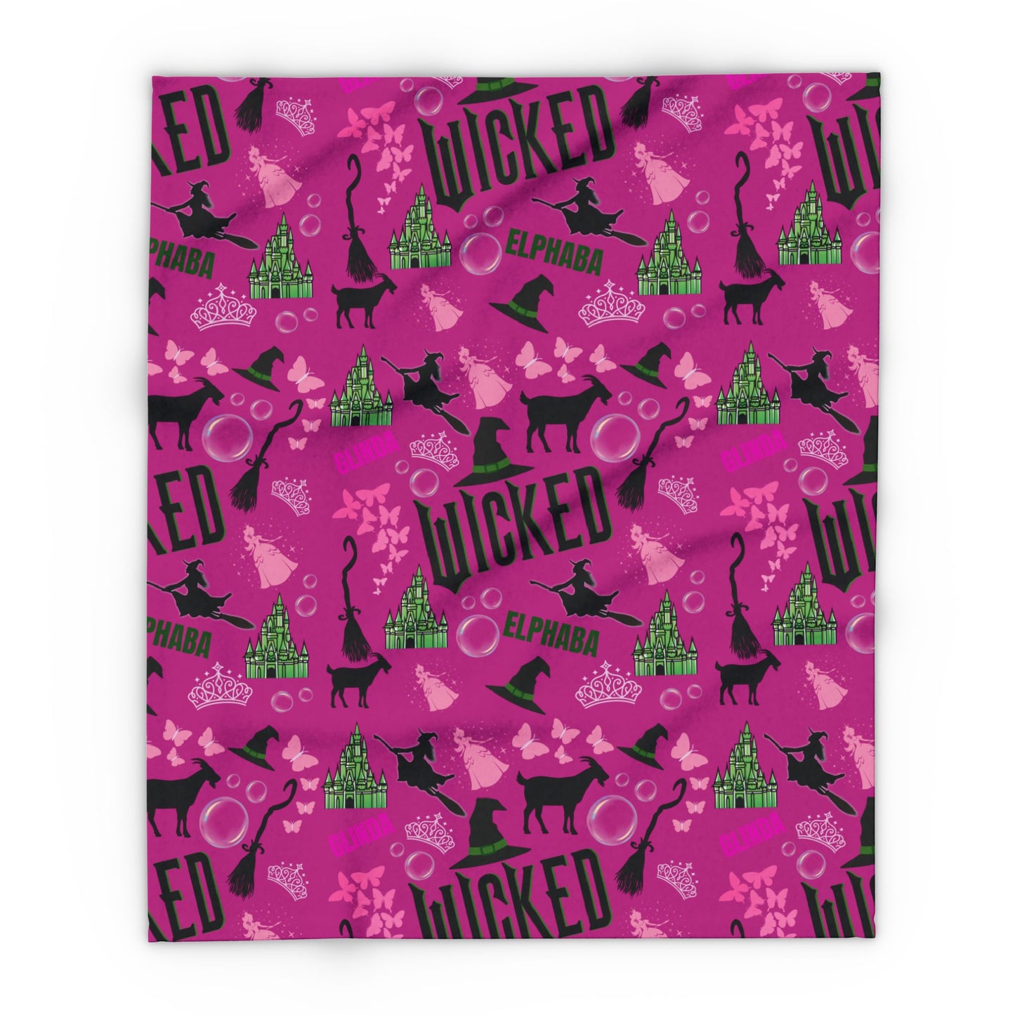 Pink Wicked Inspired Blanket