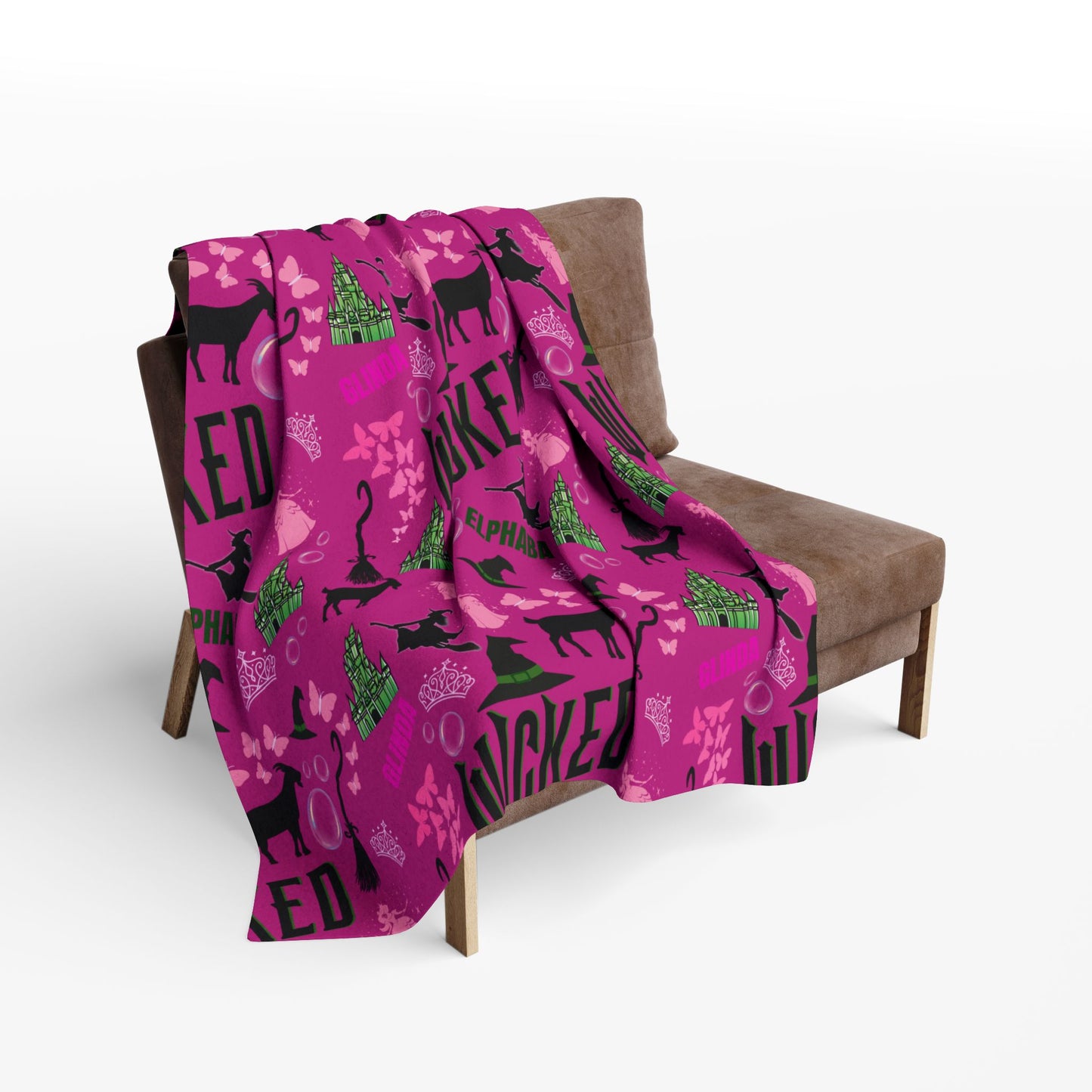 Pink Wicked Inspired Blanket