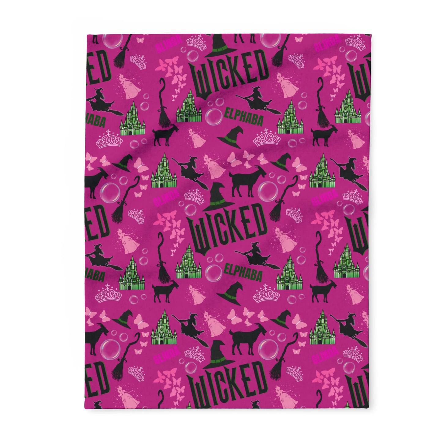 Pink Wicked Inspired Blanket