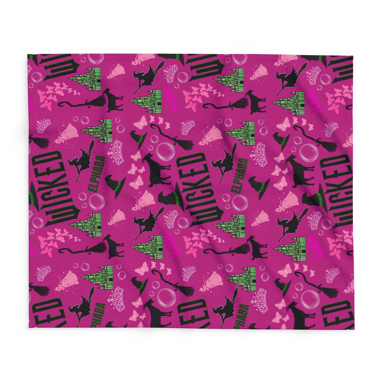 Pink Wicked Inspired Blanket