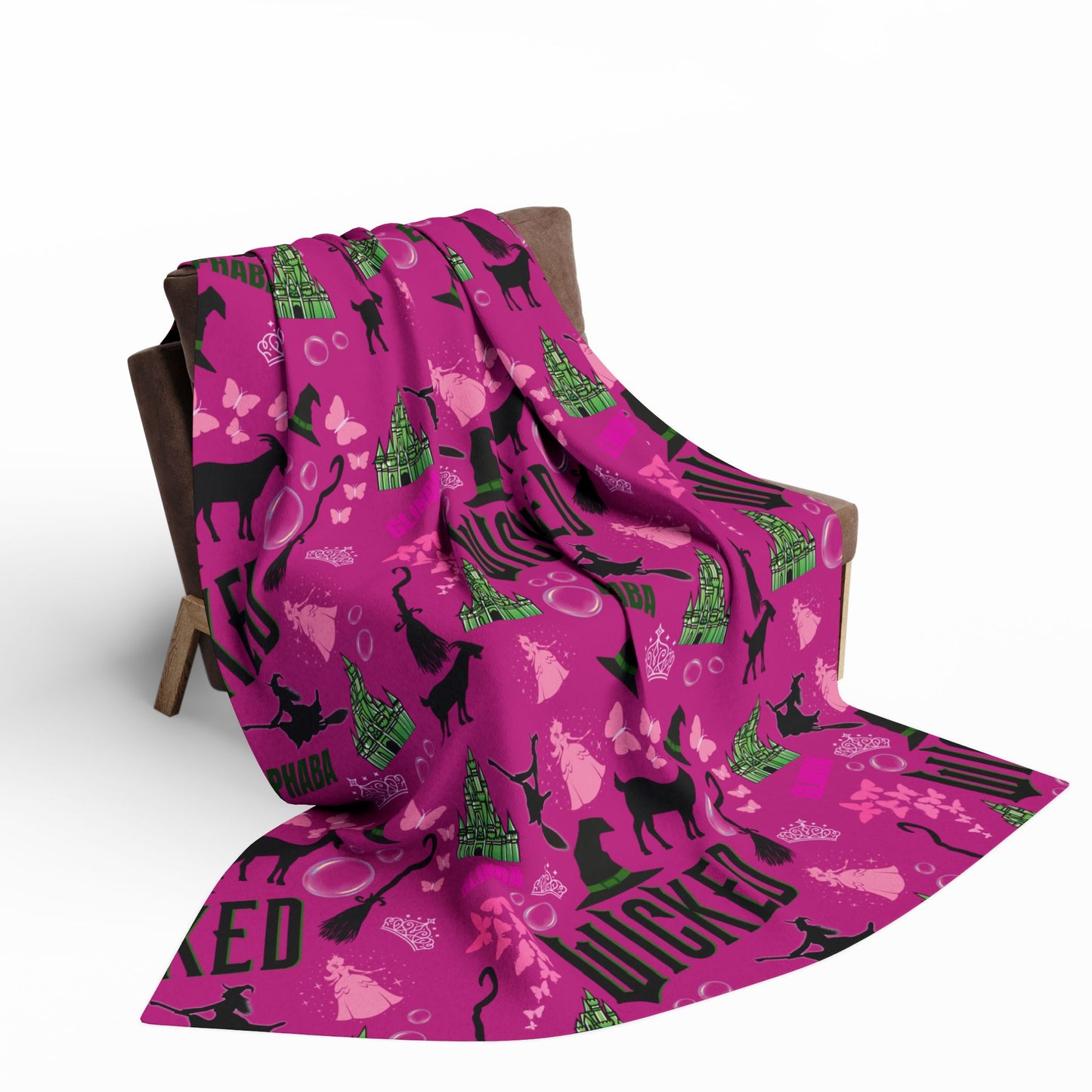 Pink Wicked Inspired Blanket