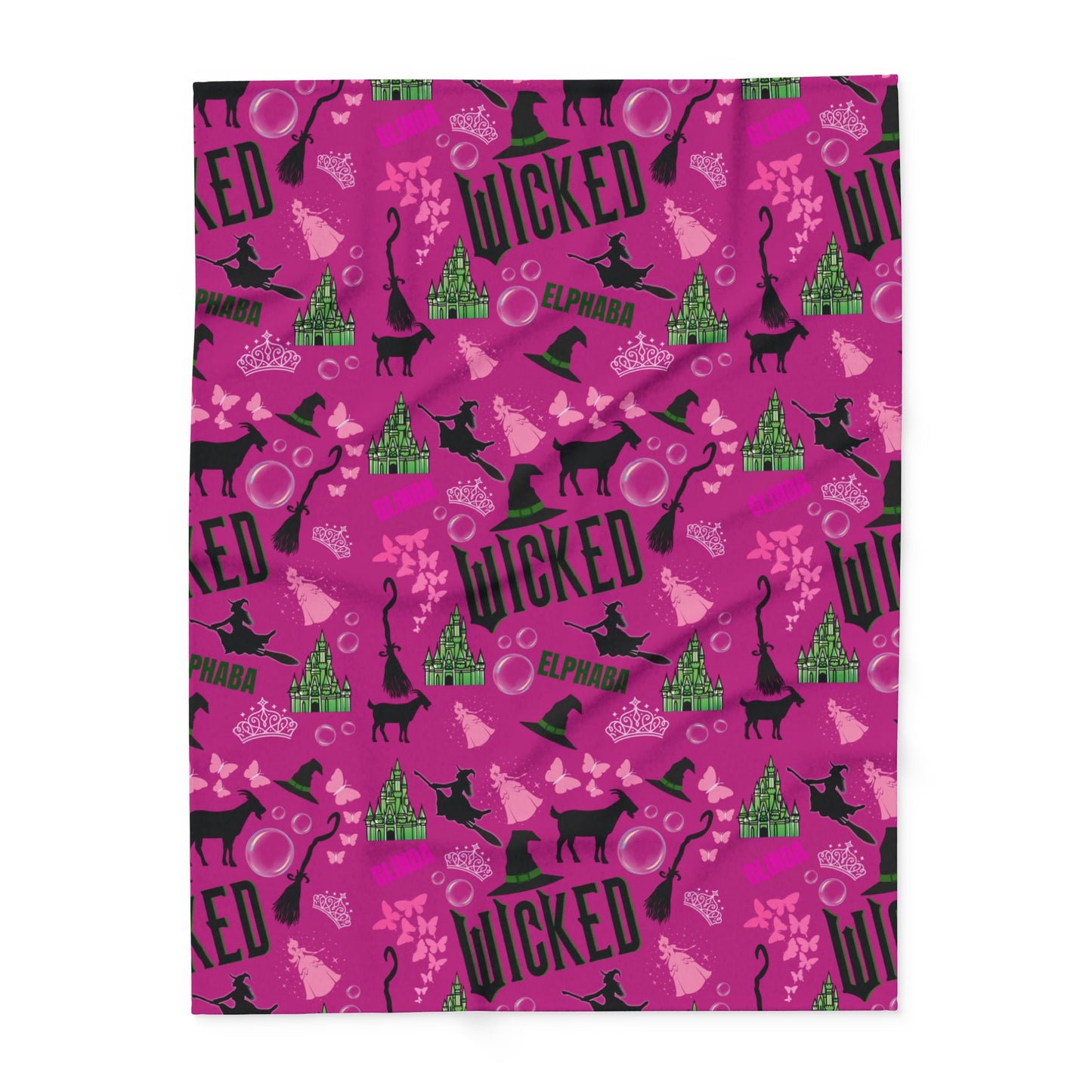 Pink Wicked Inspired Blanket