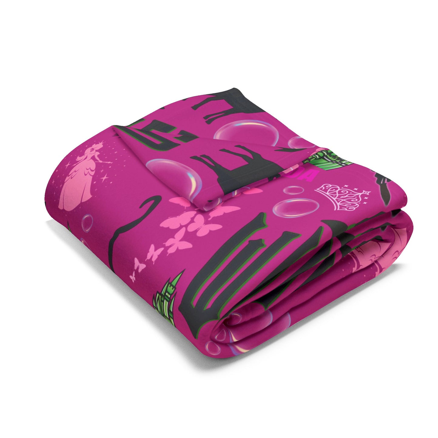 Pink Wicked Inspired Blanket