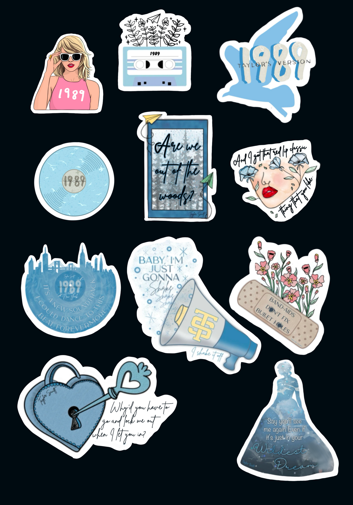 Swiftie Stickers (all eras)