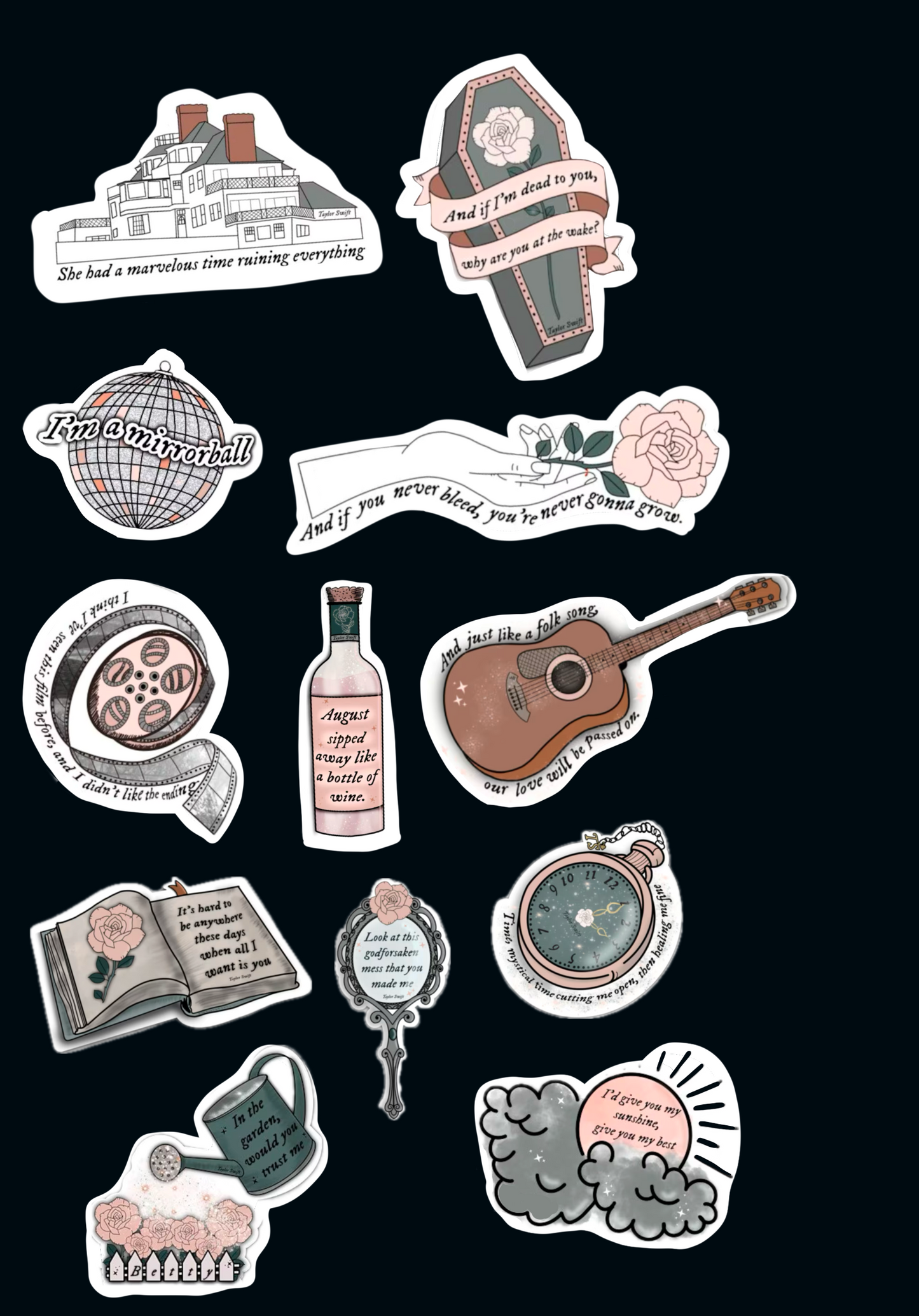 Swiftie Stickers (all eras)